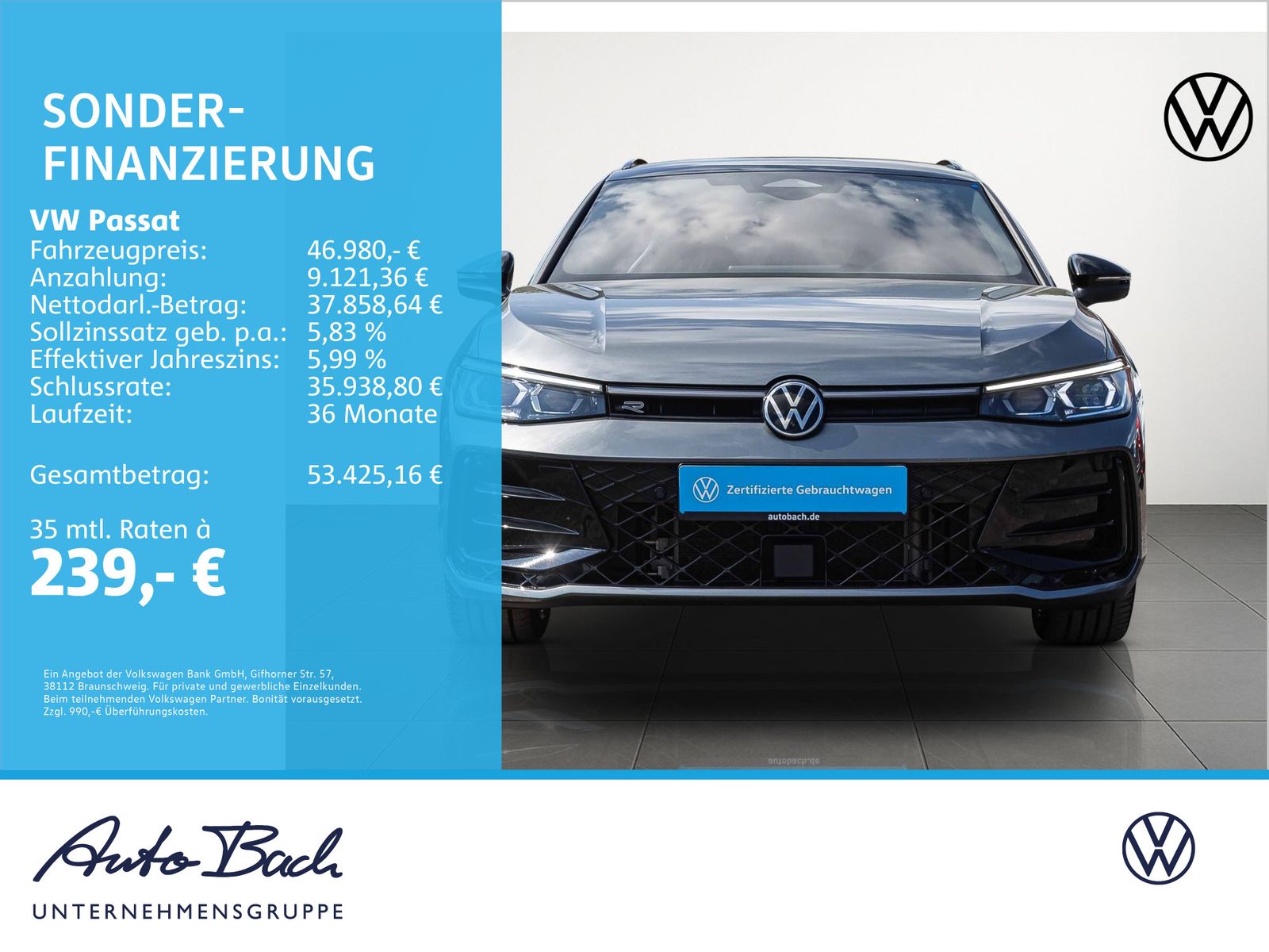 Volkswagen Passat Var. 2.0TDI R-Line 4M DSG Standhzg HuD AH foto 2