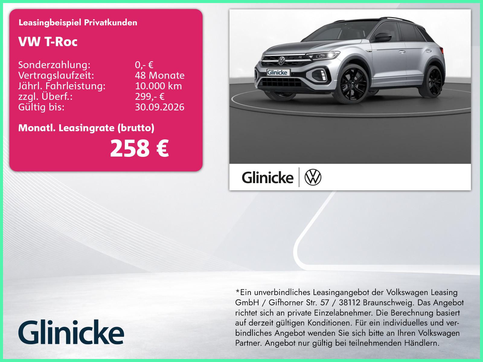 Volkswagen T-Roc 1.5 TSI R-Line Matrix LM 19" Navi RFK ACC