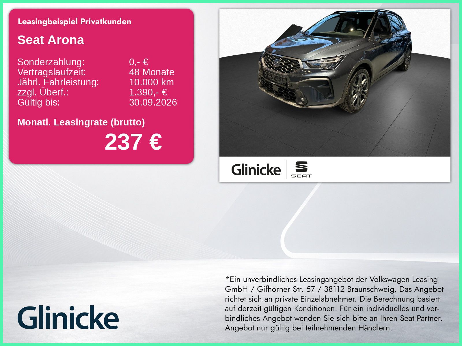 Seat Arona FR 1.0 TSI 85 kW DSG Navi LED Kessy
