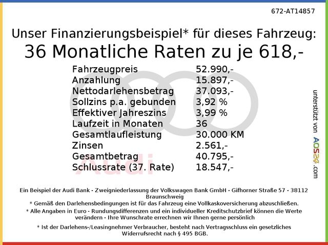 Audi A5 Sportback Advanced 40 TFSI quattro ACC+KAMERA