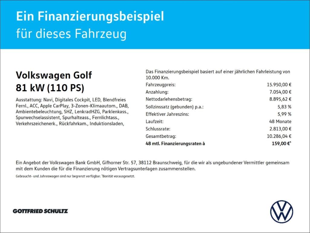Volkswagen Golf 1.0 TSI ACTIVE KAM LED NAVI ACC, миниатюра 2