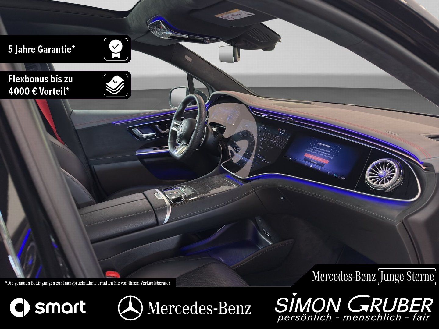 Fahrzeugabbildung Mercedes-Benz EQE 43 4M SUV AMG Pano Nappa HUD Hyper HAL 3D