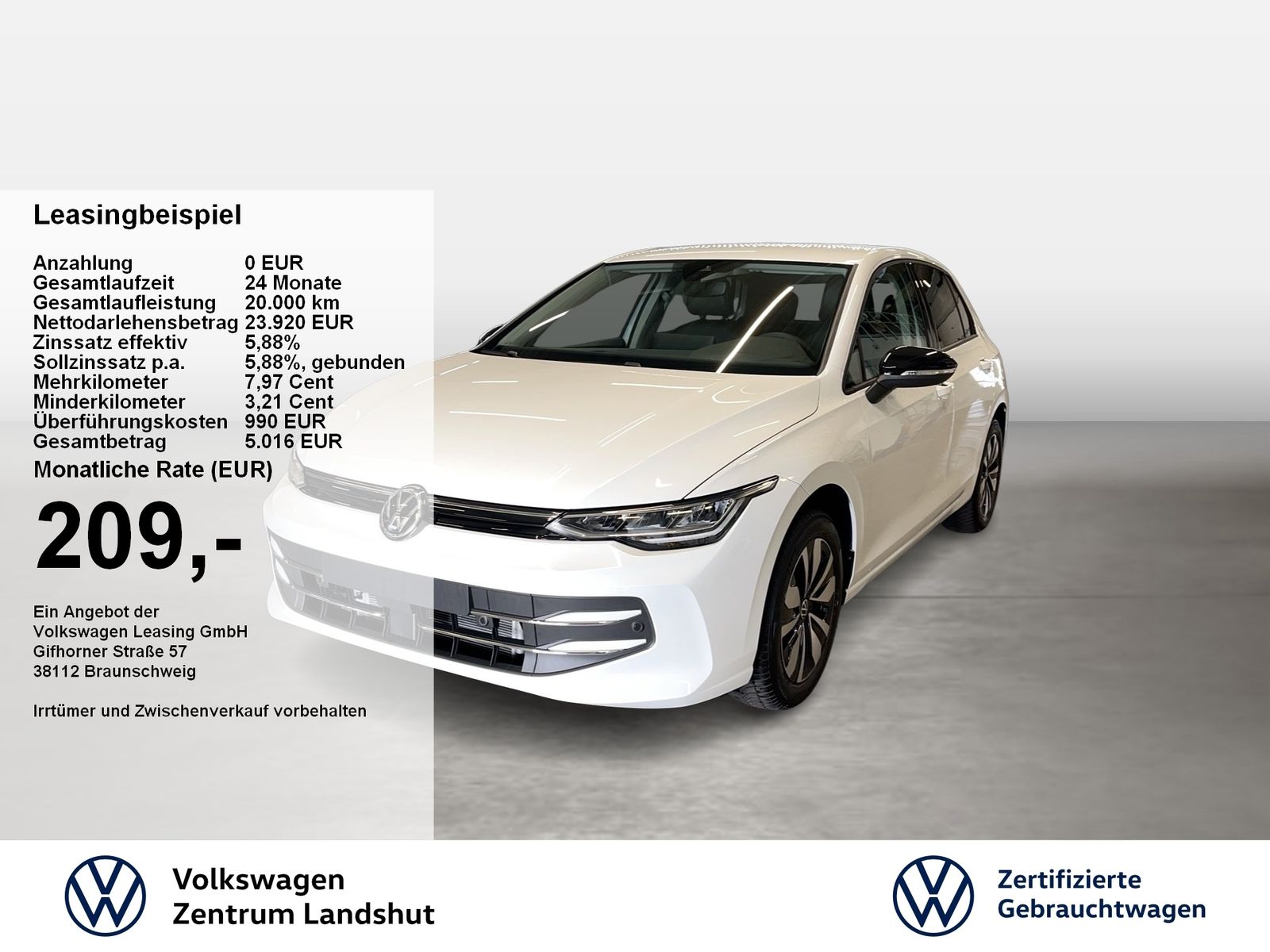 Volkswagen Golf VIII Goal 1.5 TSI ACC DynLicht LED Navi PDC