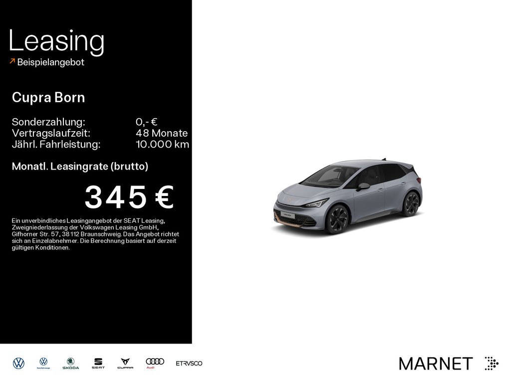 Cupra Born Navi*Wärmep.*Voll-LED*Keyless*HuD*Digital*K