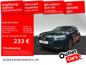 Audi Leasingangebot: Audi A4 Avant 40 TDI quattro S tronic AHK LED NAV+