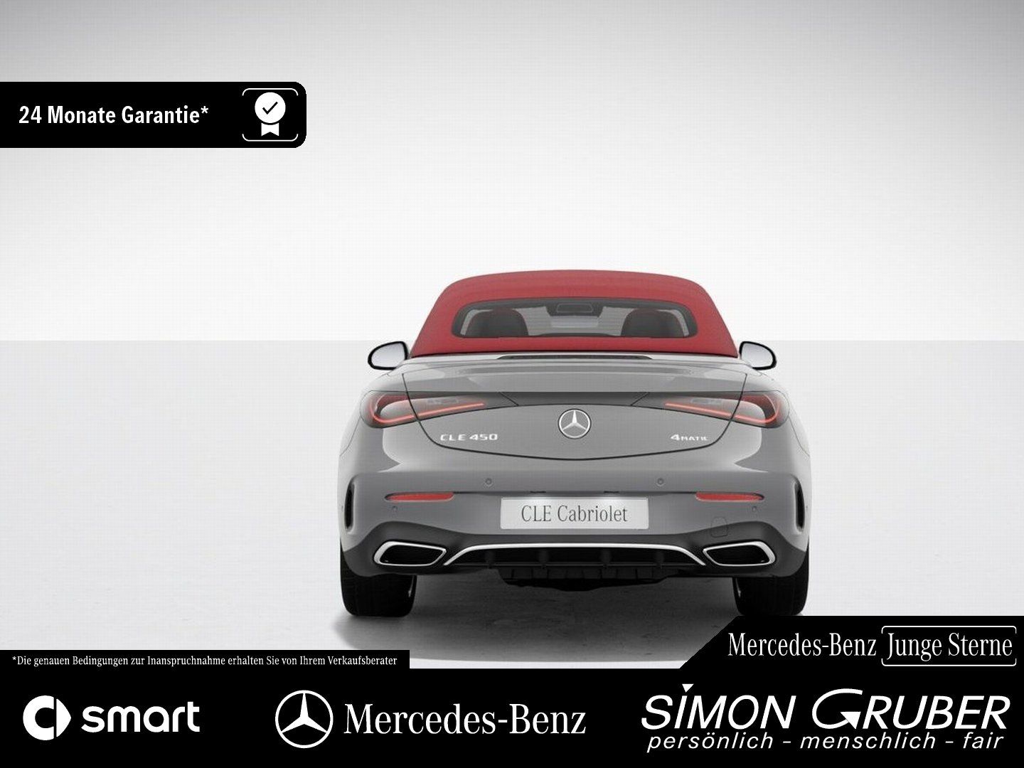 Fahrzeugabbildung Mercedes-Benz CLE 450 4M Cabrio AMG Leder rot 360 Burm 19 Zoll
