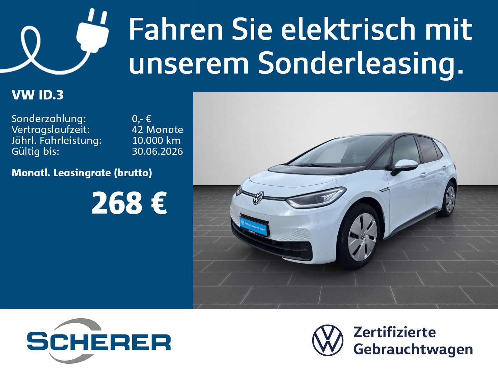Volkswagen ID.3 Pro Perf. 58kWh IQ.LIGHT WäPu RFK ACC
