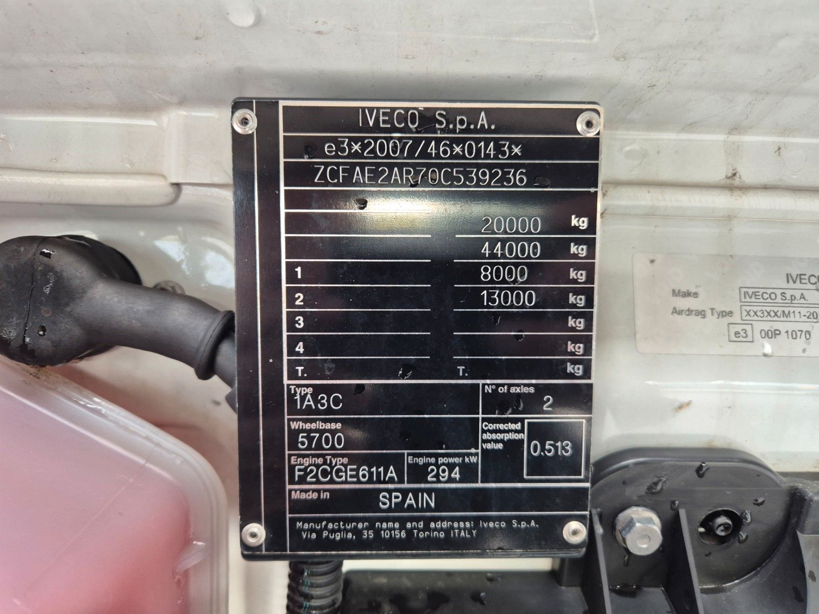 Fahrzeugabbildung Iveco AD190S40/FP Lamberet Mitsubishi LBW Tür AHK