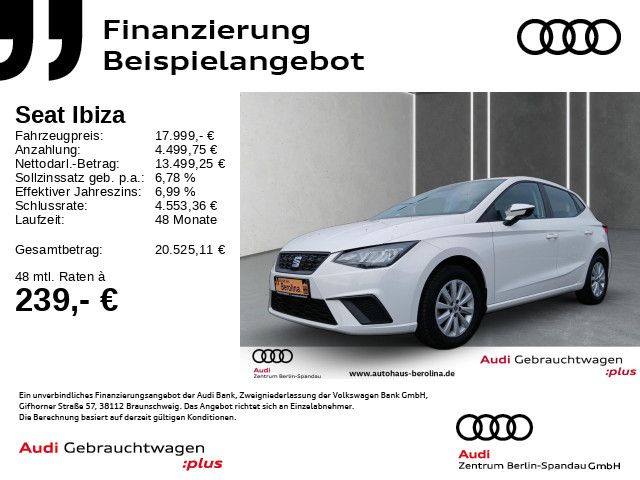 Vorschaubild: SEAT Ibiza 1.0 TSI Style DSG *PDC*GRA*LED*KLIMA* (Fahrzeug-Nr. H06922)