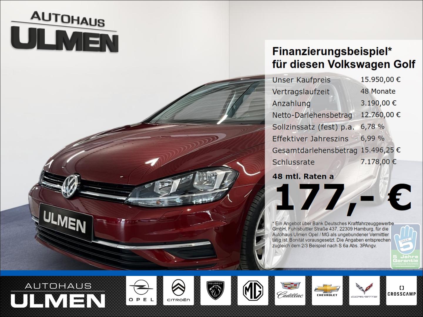 Volkswagen Golf VII Comfortline BMT Navi Klimaauto.+SHZ Alu