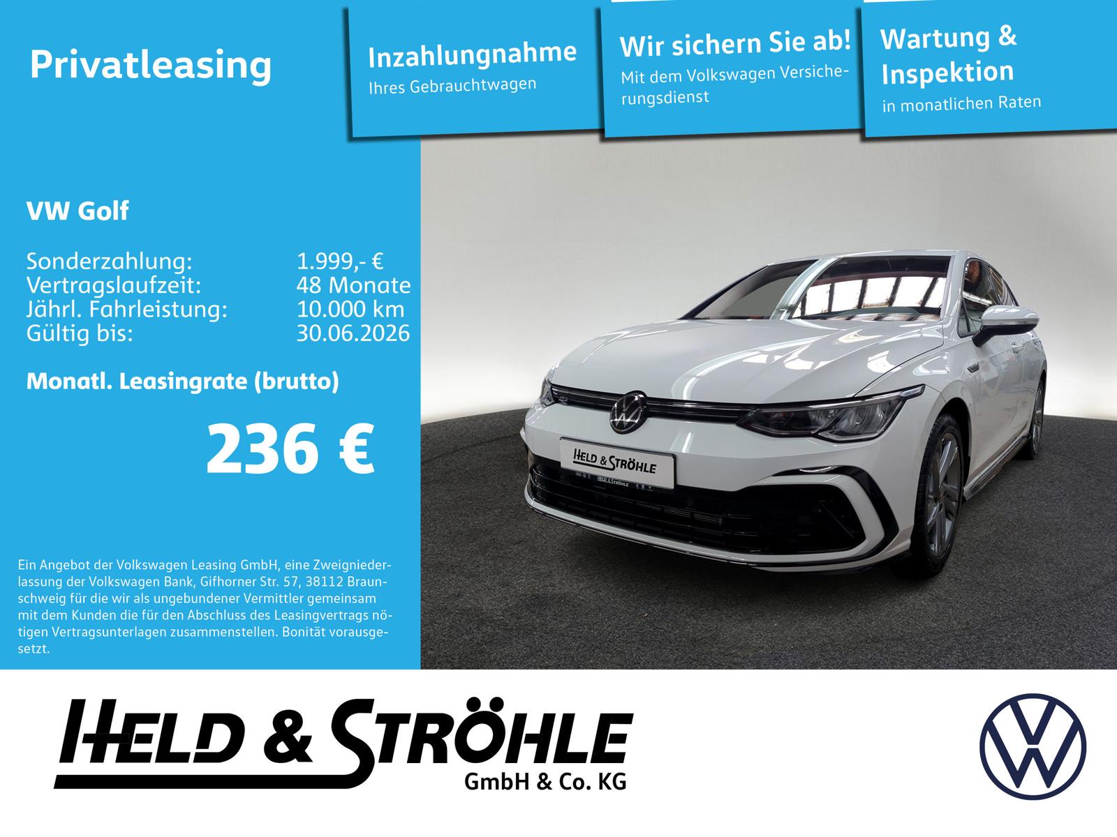 Volkswagen Golf 8 R-LINE 1.5 TSI LED KAM ACC PDC SHZ APP