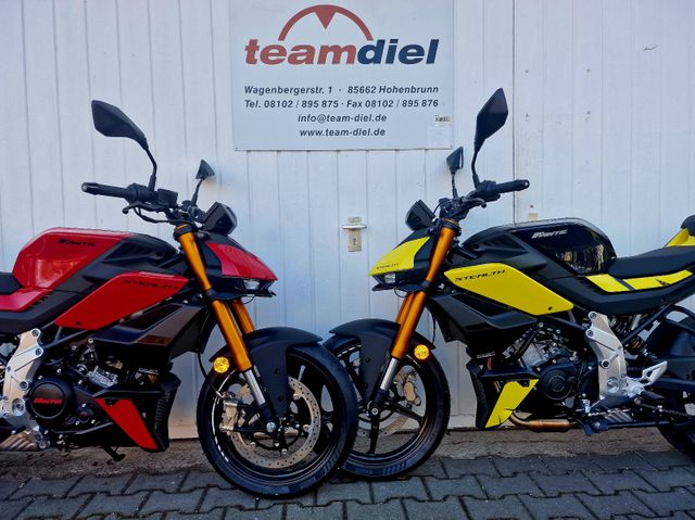 Fantic 125 Stealth Naked NEU 2025, Rot und Gelb lieferb