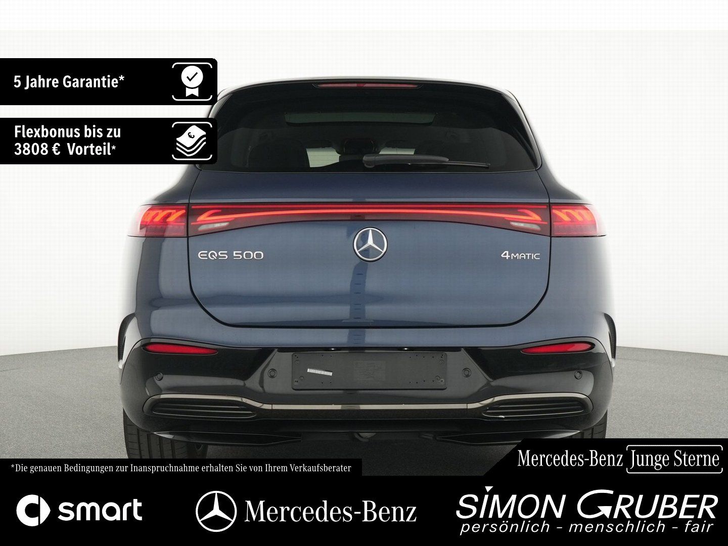 Fahrzeugabbildung Mercedes-Benz EQS 500 4M SUV AMG Massage Sitzklima Hyper AHK