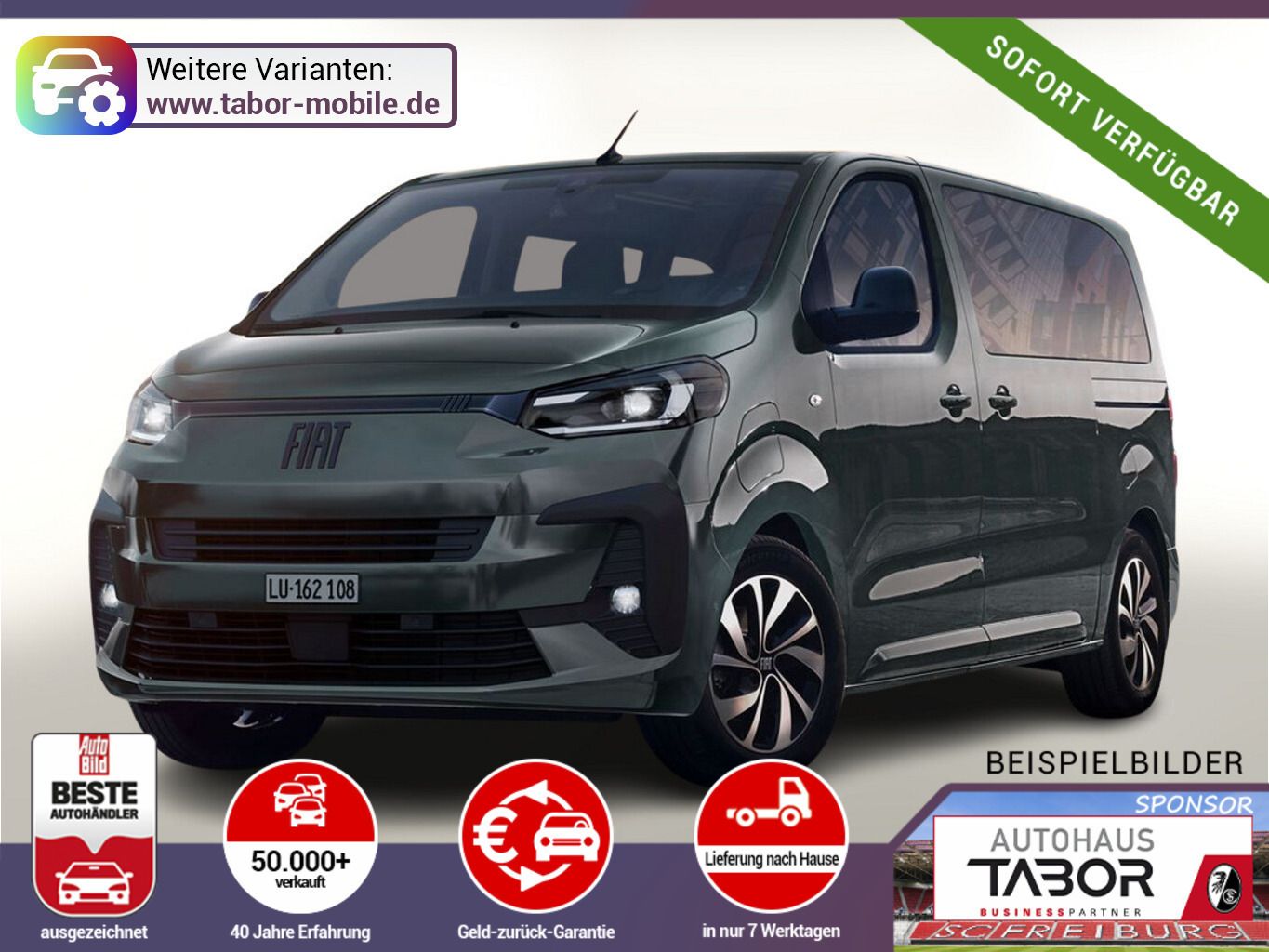 Fiat Ulysse AT8 L3 POP 8S Navi Keyl LED Kam UVP-27%*