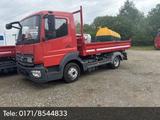 Mercedes-Benz Atego 818 Kipper 2 x AHK Oelanschlüsse 3 Sitzer. - Mercedes-Benz 8 sitzer