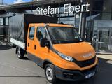 Iveco Daily 35S14 Pritsche+Plane *AHK*Ladekran*7-Sitze - Gebraucht Ladekran