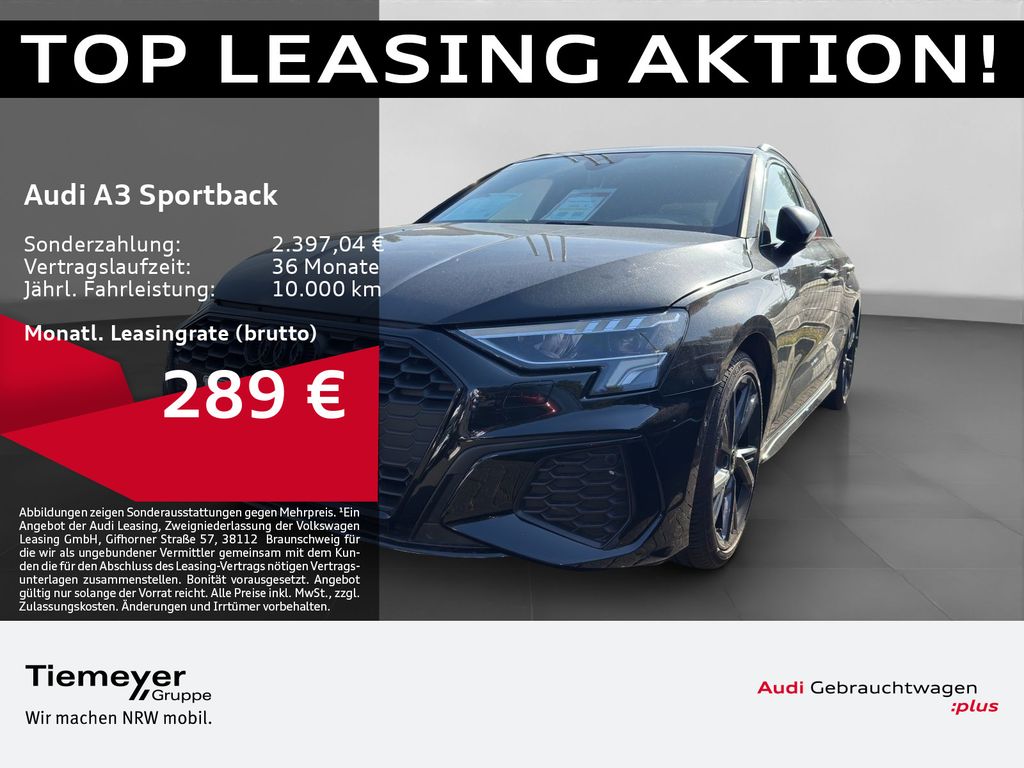 A3 Sportback 35 TFSI 2x S LINE LM18 VIRTUAL+ LED