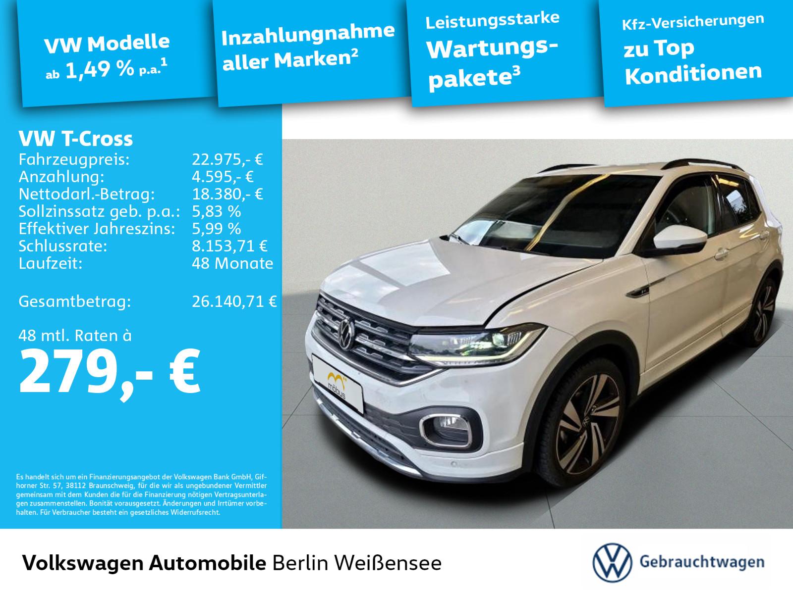 Volkswagen T-Cross 1.0 TSI R-Line*DSG*APP*LED*NAV*ACC*, миниатюра 2