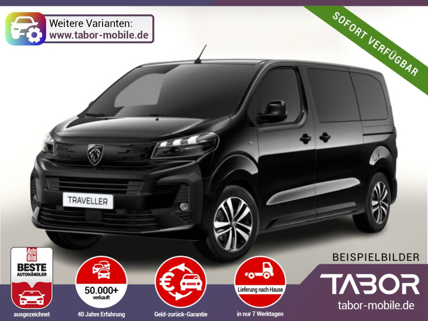 Peugeot Traveller L2 Allure 8S Pano Nav SHZ Kam Leder BT