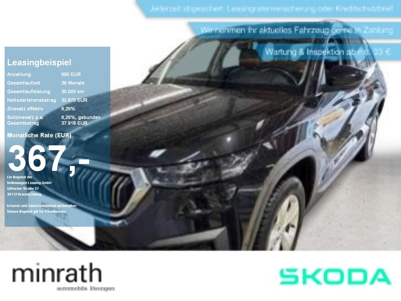 Skoda Kodiaq 2.0 TDI Style 4x4 APP+DAB+AHK+LEDER+SHZ