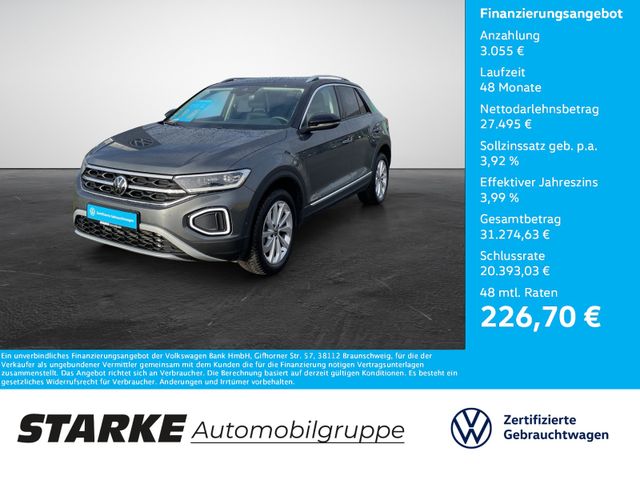 Volkswagen T-Roc 1.5 TSI DSG Style  AHK Navi LED PDC LM Tem