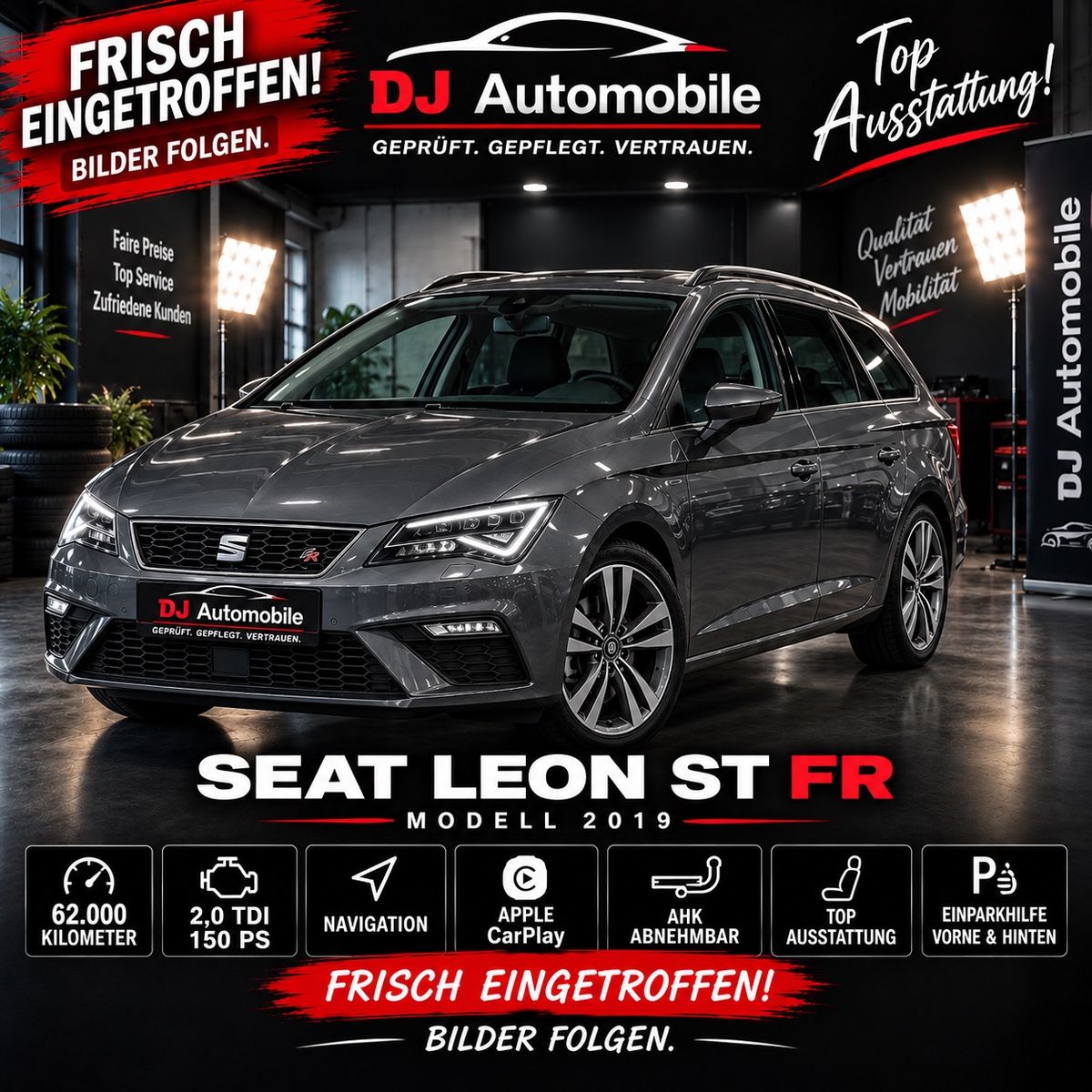 Seat Leon ST FR 2.0TDI/Kamera/62.000KM/Navi/Carplay