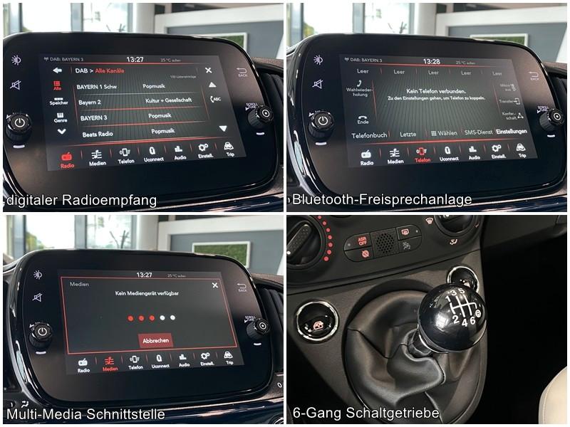 Fiat 500 1.0 Mild Hybrid Dolcevita Pano DAB PDC