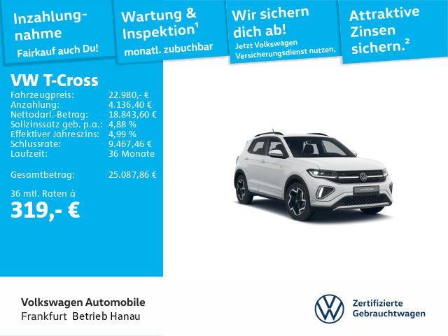 Volkswagen T-Cross R-Line 1.0 TSI 6-Gang IQ.Light ACC APP
