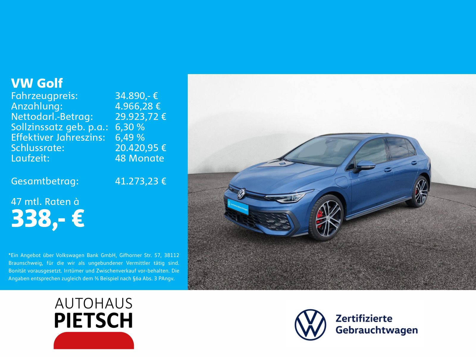 Volkswagen Golf VIII 1.5 TSI GTE Matrix AHK DCC 360° Keyles foto 2
