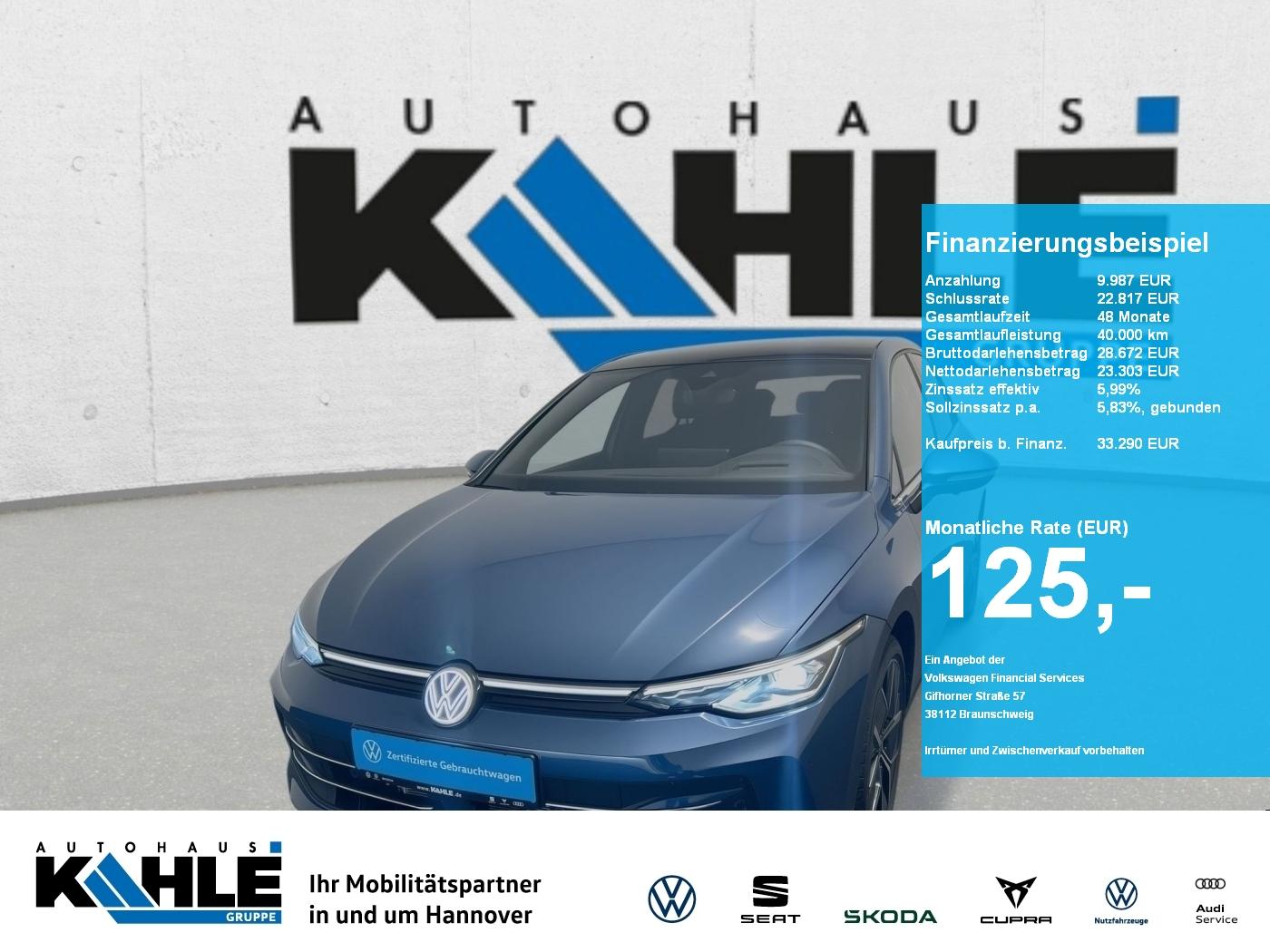 Volkswagen Golf VIII 1.5 TSI DSG Style Navi AHK Panorama