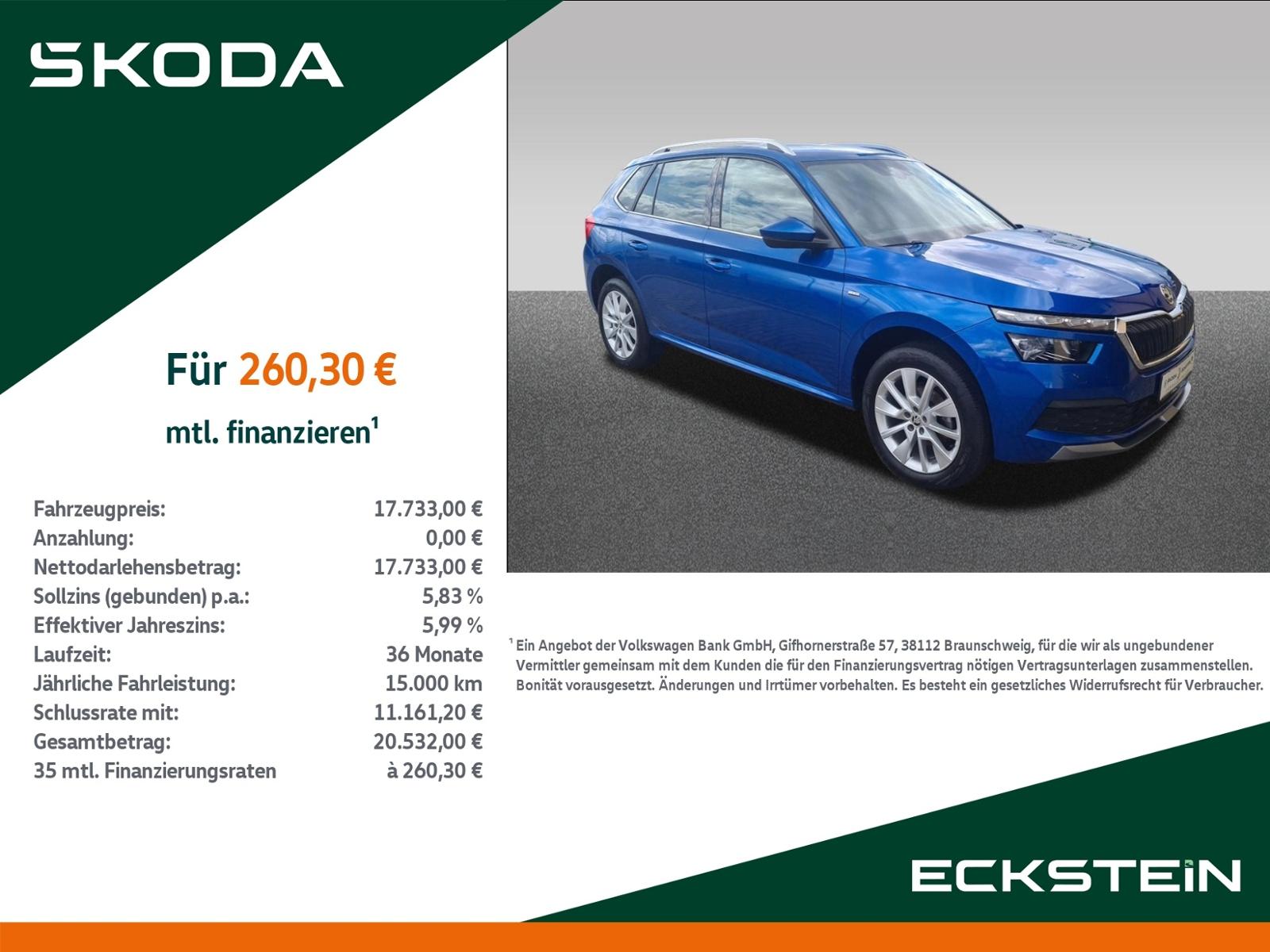 Skoda Kamiq Clever 1.0 TSI