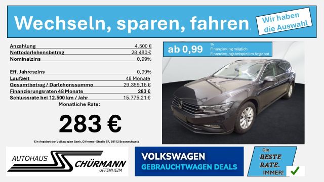 Passat Variant 1.5 TSI OPF DSG Business AHK 1,99