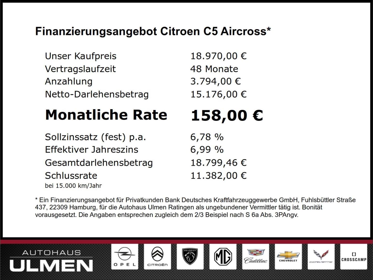 Citroën C5 Aircross C-Series Sitzheizung Navi Klima