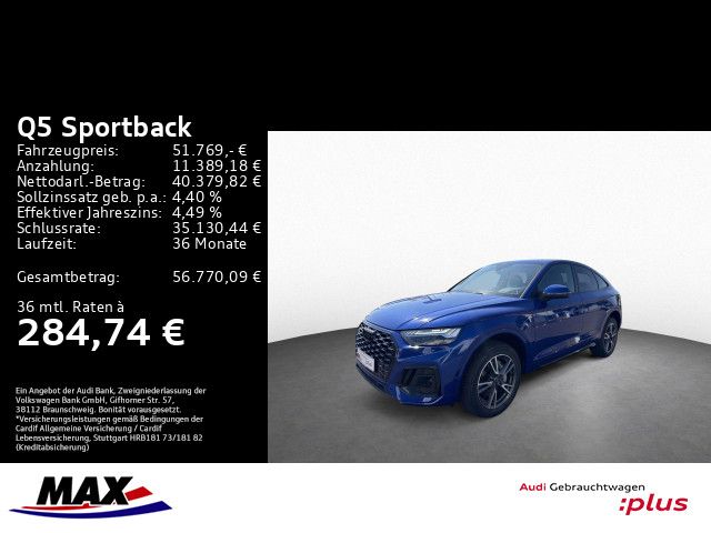 Q5 Sportback 50 TDI S-LINE MATRIX+360°+VCP+HUD+A