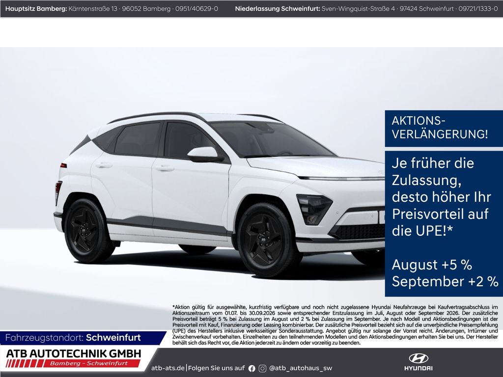 Hyundai KONA Elektro MY27 Select 65kWh 204PS Navi LED AC