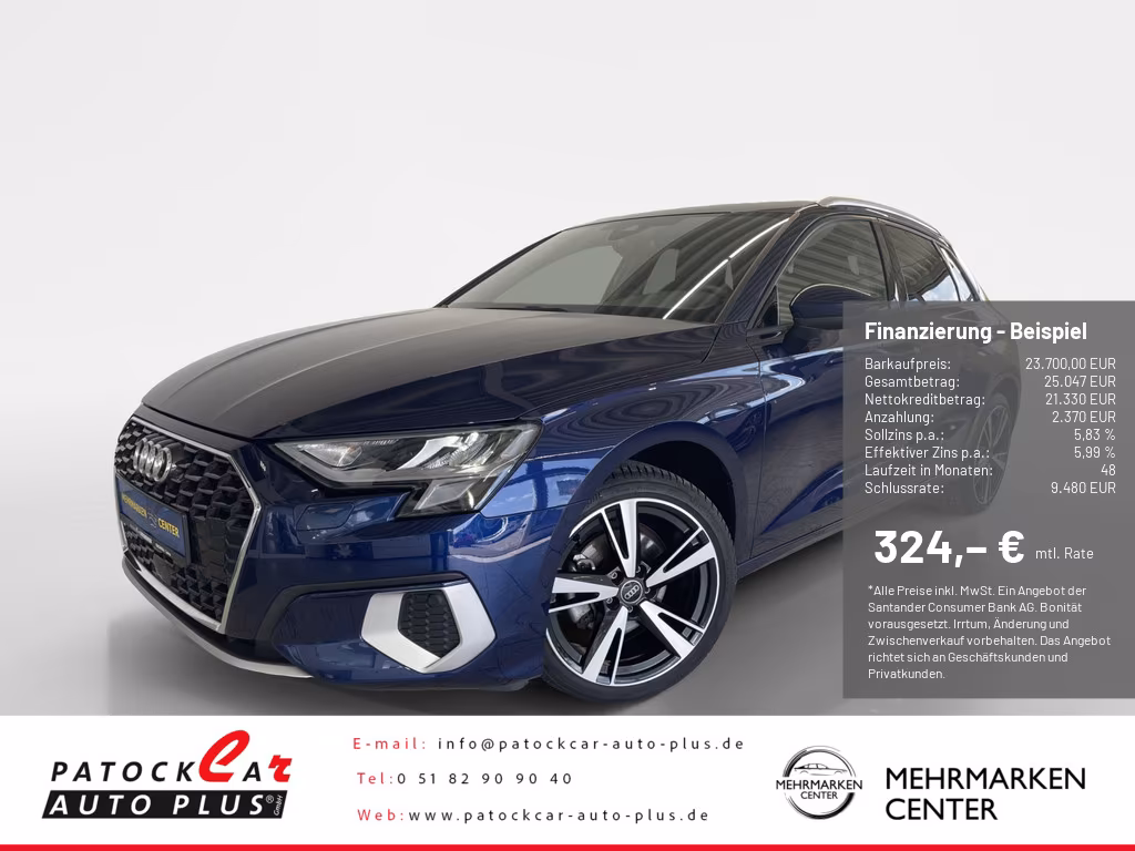 Audi A3 Sportback 30 TFSI advanced 1.Hand 8-fach
