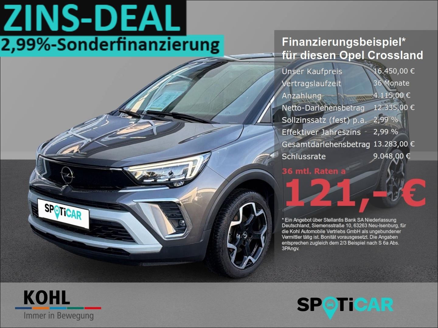 Opel Crossland Elegance 1.2 Turbo 130PS Rückfahrkam. 