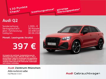 Audi Leasingangebot: Audi Q2 35 TFSI S tronic S line ACC/Virtual/Navi+
