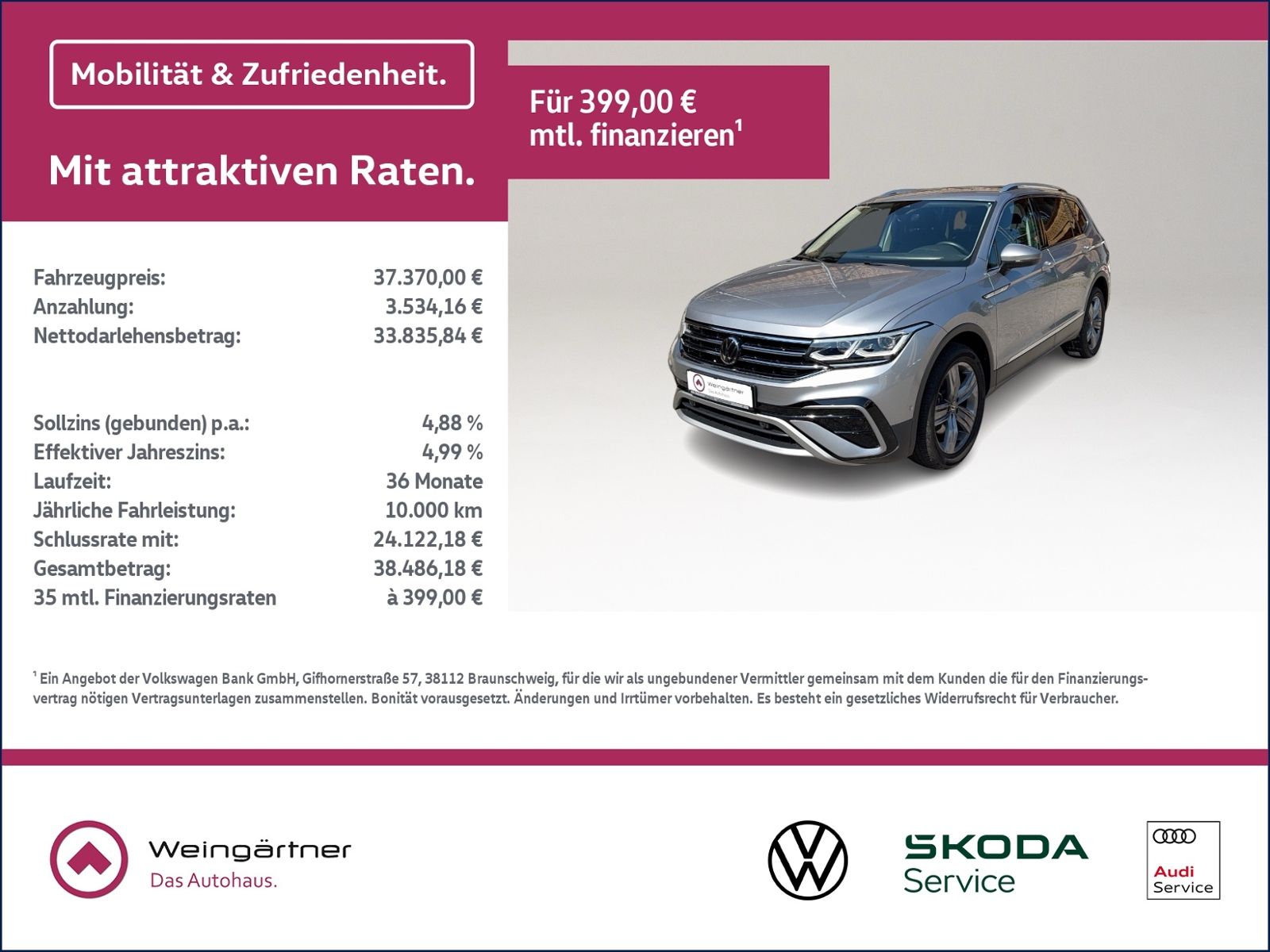 Tiguan Allspace 2.0 TDI Elegance 4Motion, AHK, N