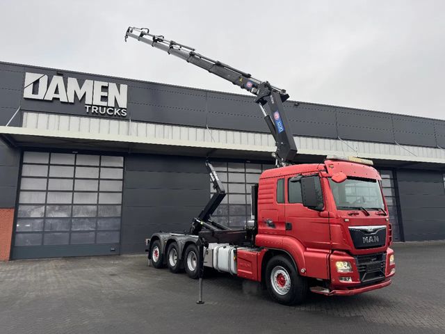 MAN TGS 35.480 8x4-4 BL HMF 3220-K6 + JOAB Haakarmsy