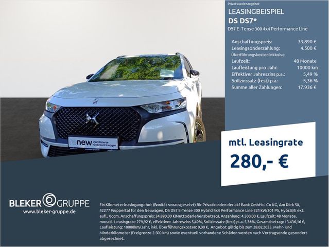 DS Automobiles DS7 E-Tense 300 4x4 Performance Line