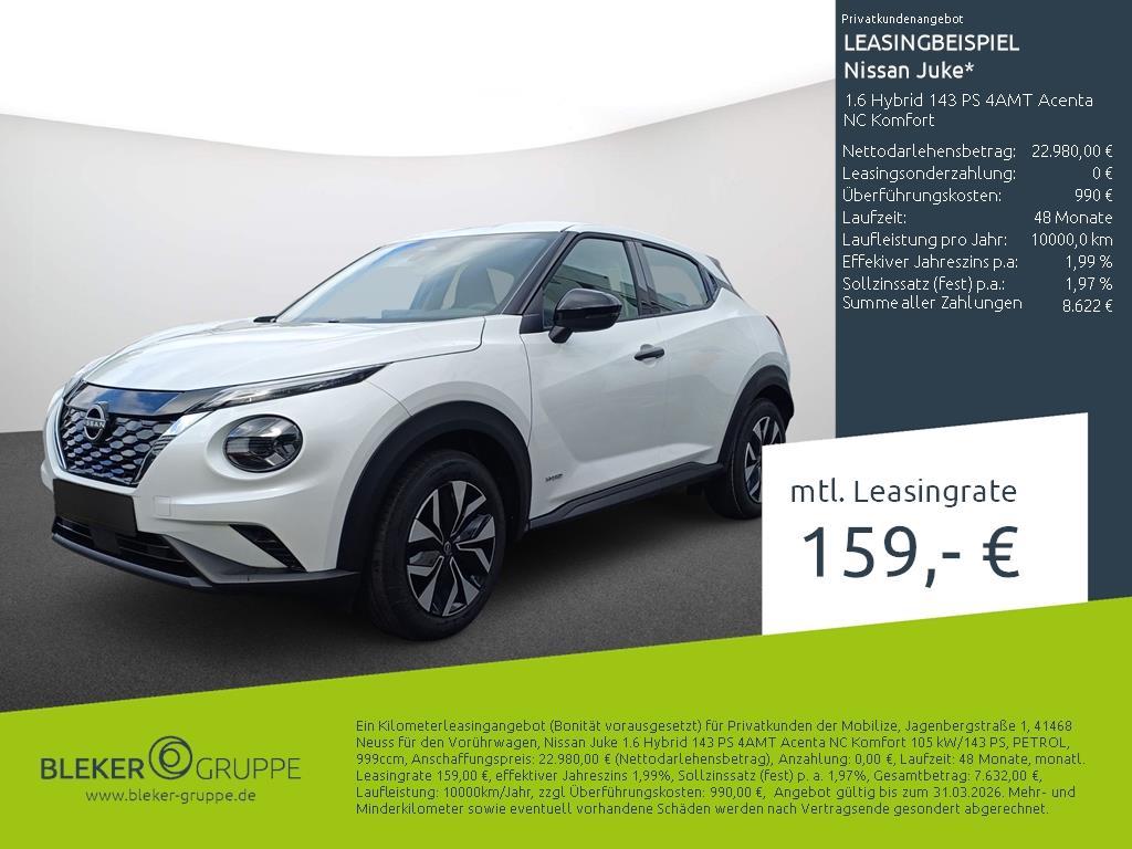 Nissan Juke 1.6 Hybrid 143 PS 4AMT Acenta NC Komfort