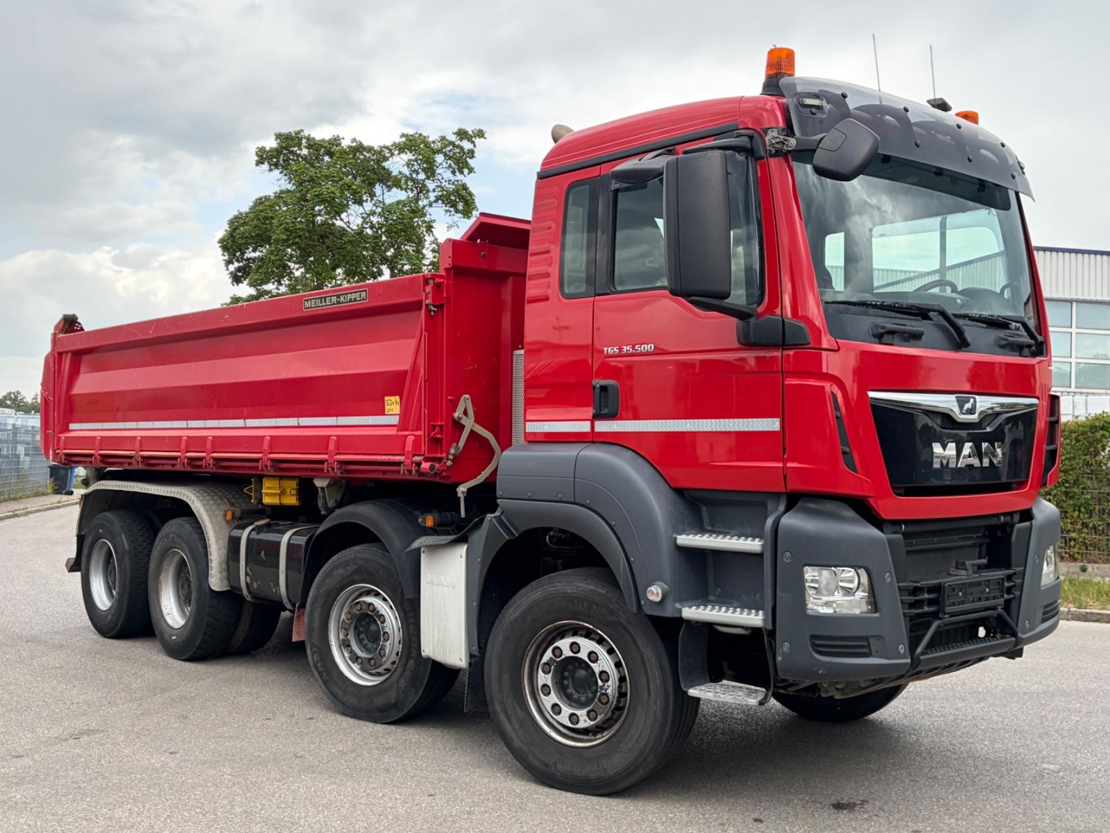 MAN TGS 35.500 8x4 BB - Meiller 3S. Kipper - Euro6