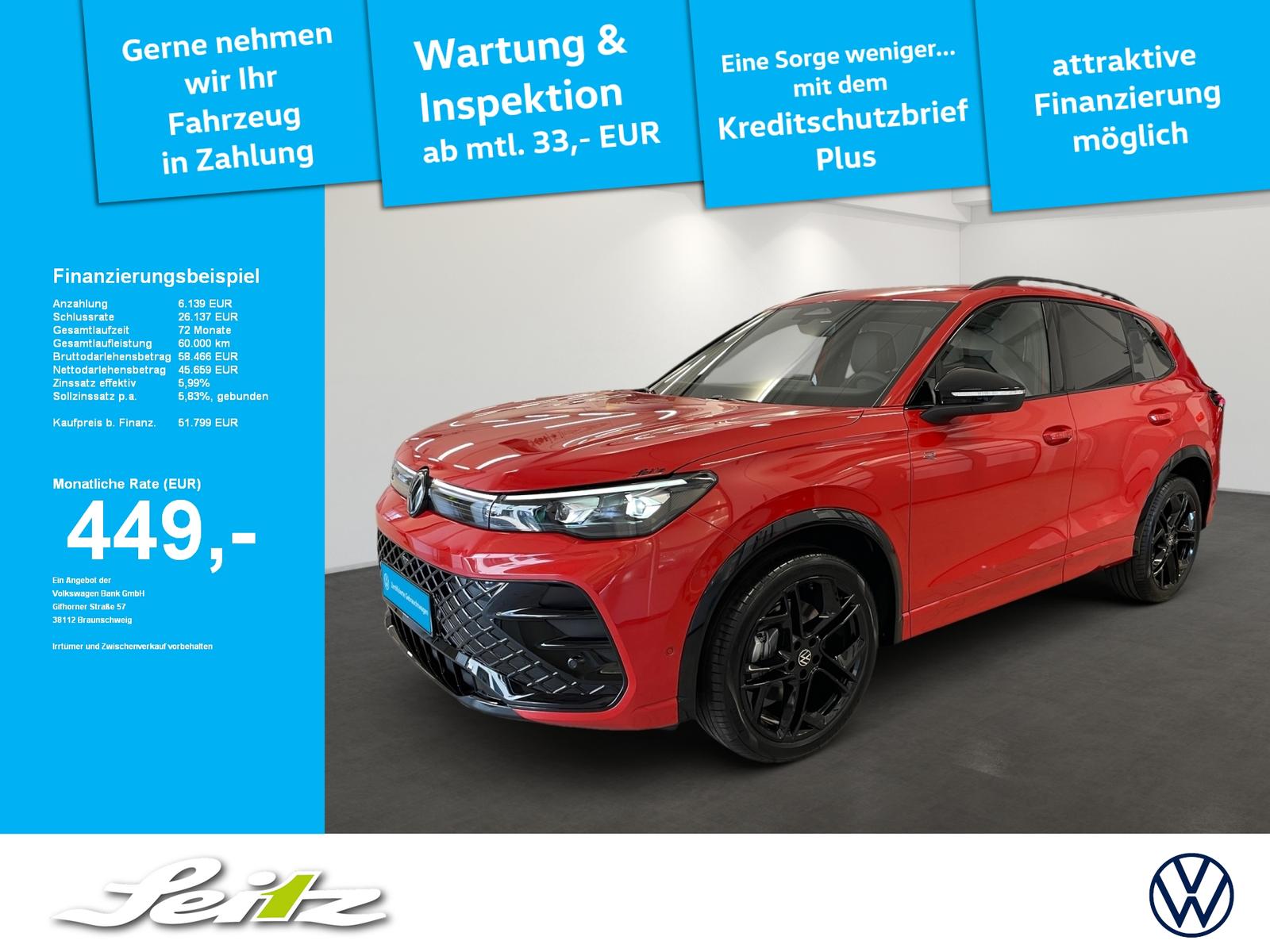 Volkswagen Tiguan 2.0 TDI 4M R-Line *AHK*PANO*NAVI*KAMERA*