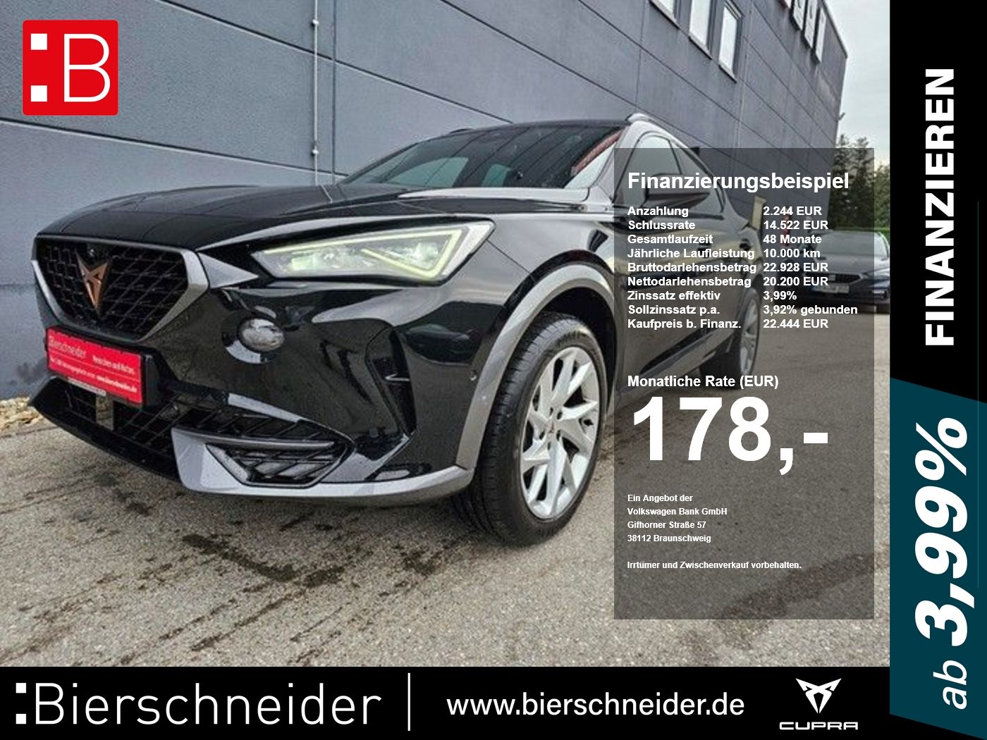 Cupra Formentor 1.5 TSI DSG Fahrass. XL Top View Kamer