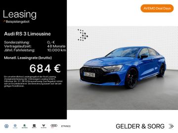 Audi Leasingangebot: Audi RS 3 Limousine Nogaro*280kmh*Exp.Pro*SONOS*Pano