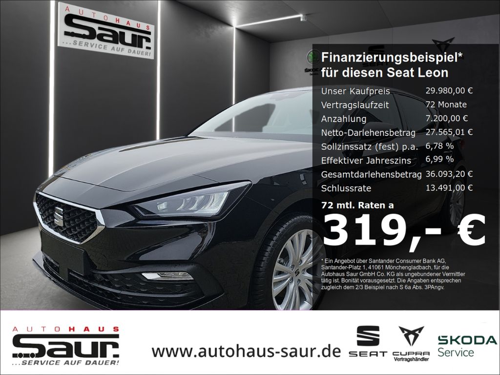 Seat Leon Style Edition 1.5 eTSI DSG RÜCKFAHRKAMERA V