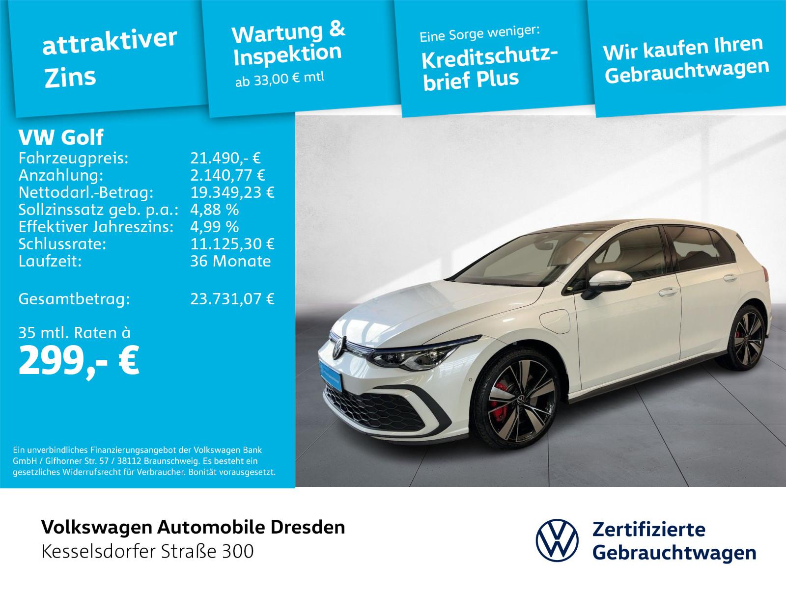 Volkswagen Golf VIII GTE 1.4 Hybrid AHZV ACC LED