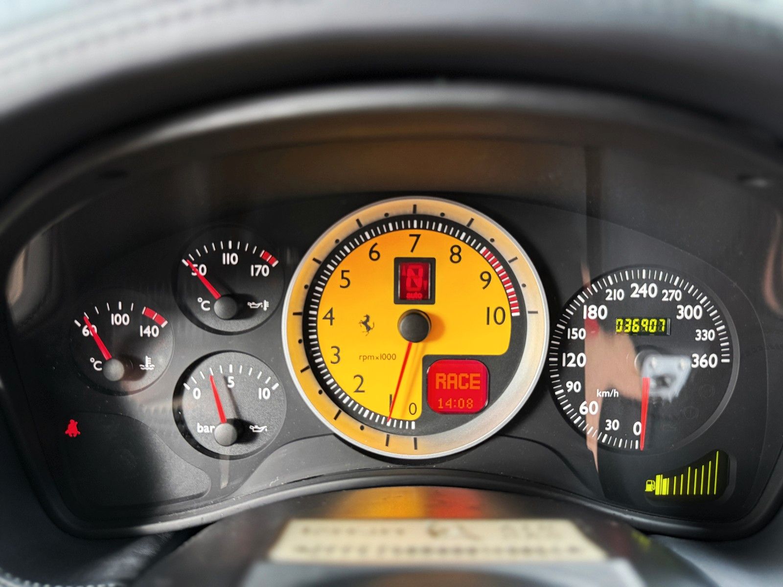 Fahrzeugabbildung Ferrari F430 F1 + Argento Nürburgring + Innen Blue Scuro