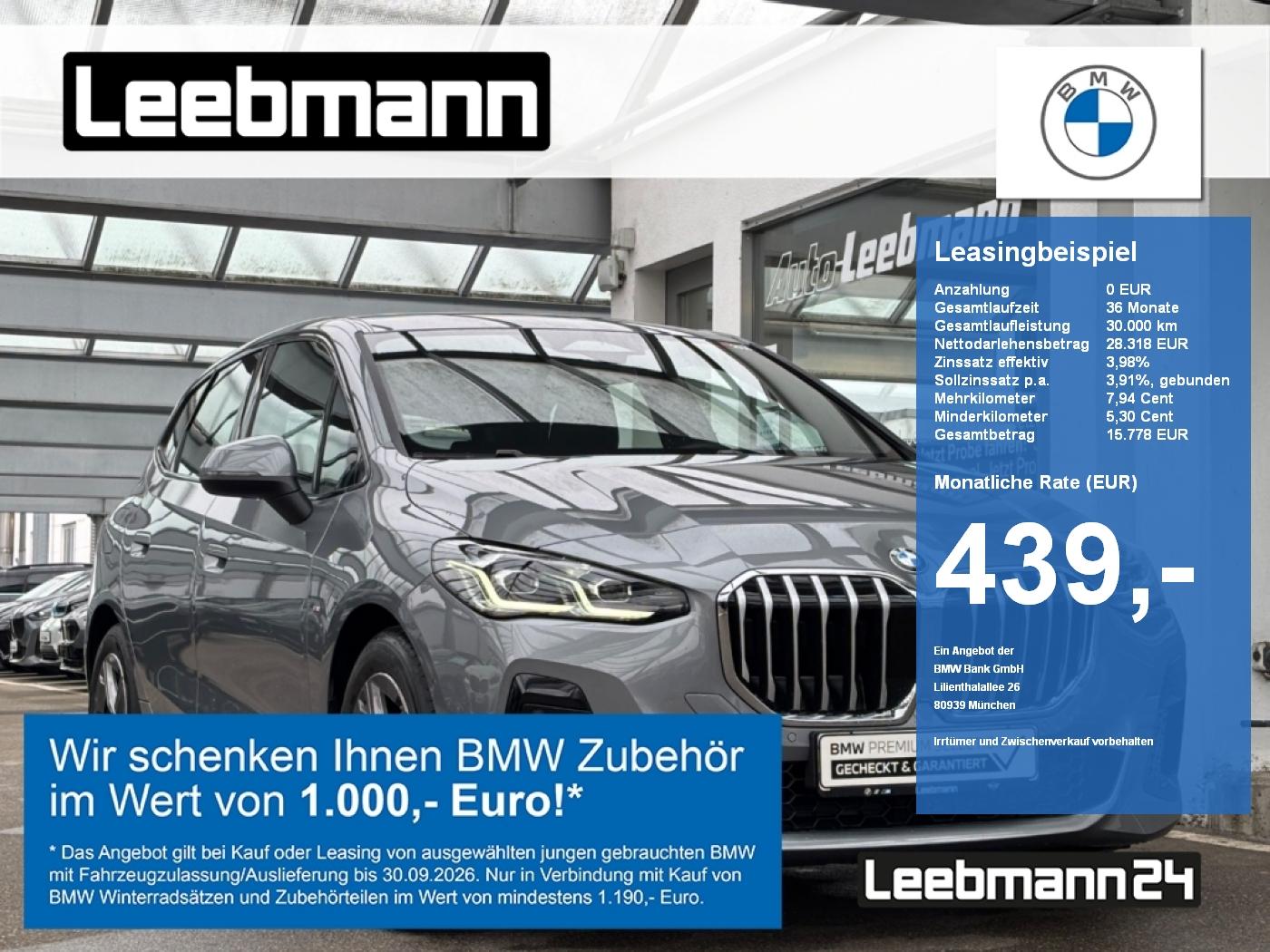 BMW 220d Active Tourer M-Sport Finanzierung ab 0,99%